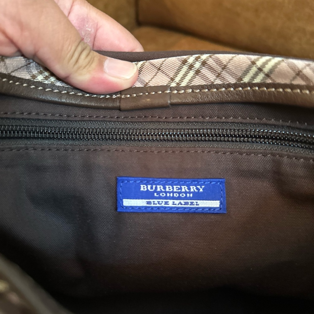 Burberry Blue Label 2 way Canvas/Leather Bag - Picture 10 of 12